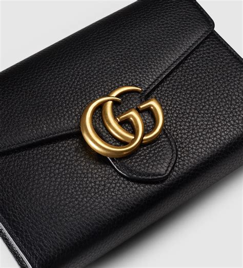 women's gucci marmont 2.0 leather wallet on a chain|Gucci wallet on chain review.